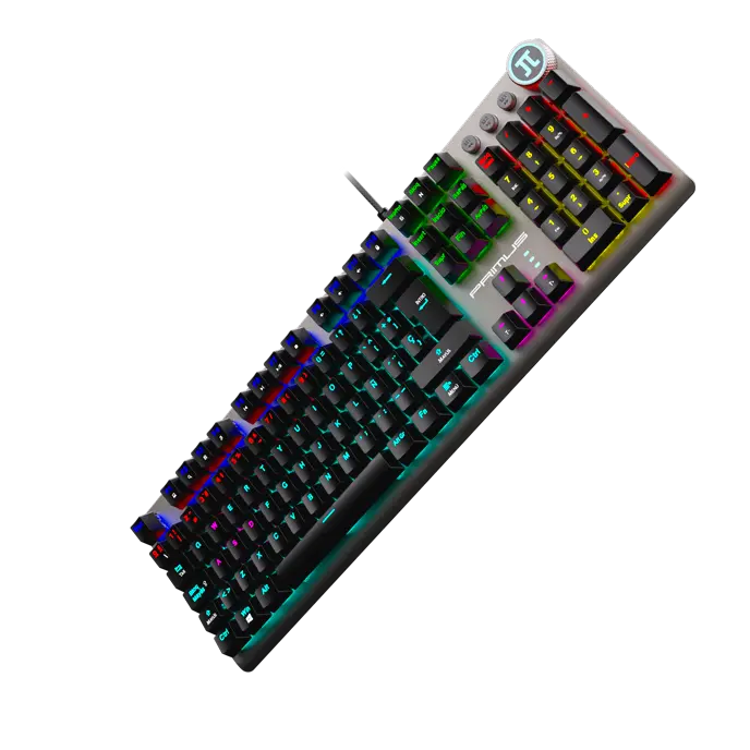 TECLADO MECANICO PRIMUS SILENCIOSO USB BOTON MULTIFUNCION RGB SOFTWARE (3).webp