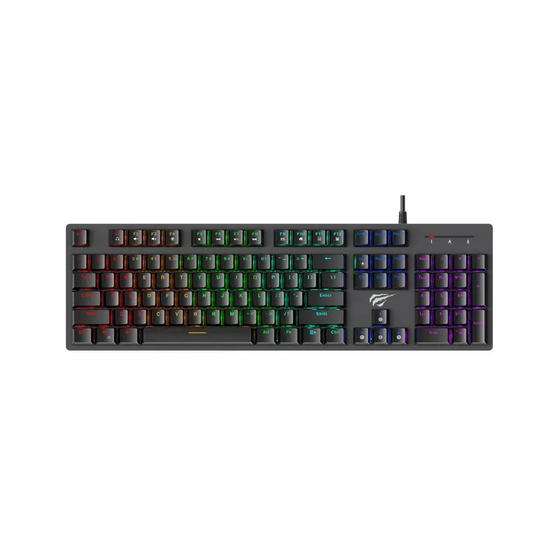 TECLADO MECANICO GAMER RGB HAVIT MULTIMEDIA USB 