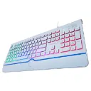 TECLADO MULTIMEDIA GAMER USB RGB BLANCO SPACE JYR