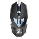 MOUSE GAMER RGB LINX 3D DPI 3200DPI NEGRO 