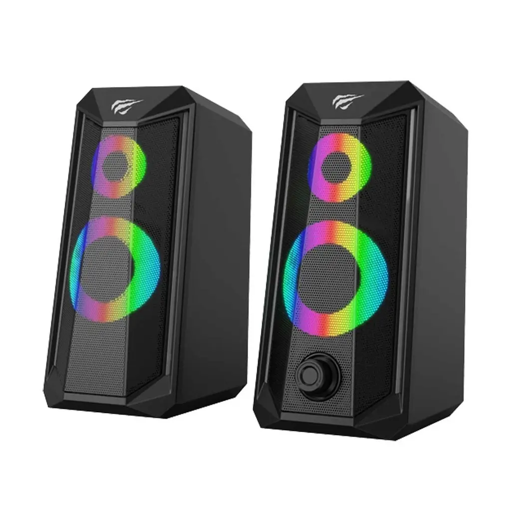 PARLANTE GAMER NEGRO RGB USB 3.5M PARA PC 10W 