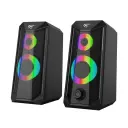 PARLANTE GAMER NEGRO RGB USB 3.5M PARA PC 10W 