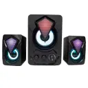 PARLANTES BAFLES RGB CON WOOFER 6W PC 3.5MM NEGROS G3 