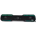 PARLANTE GAMER 10W HI-FI RGB USB 3.5MM NEGROS PARA PC 