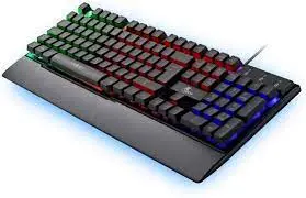 [XTK-510S] TECLADO GAMER XTECH ARMIGER ESPAÑOL ESPAÑA COLOR NEGRO CON LUZ RGB 