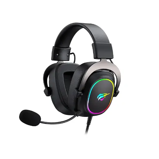 [HV-H2002P] DIADEMA GAMER RETROILUMINADA RGB PROFESIONAL 7.1 USB 360º 
