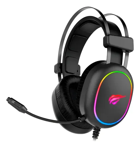 [HV-H2016D] AUDIFONOS DIADEMA GAMER RGB ESTEREO MICROFONO HD USB Y 3.5MM CON ADAPTADOR 2 A 1 