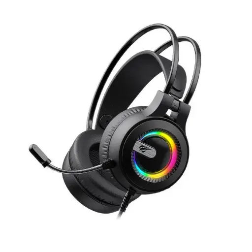 [H2040D] DIADEMA AUDIFONOS GAMER RGB USB MICROFONO SONIDO HD 3.5MM OMNIDIRECIONAL PROFESIONAL 